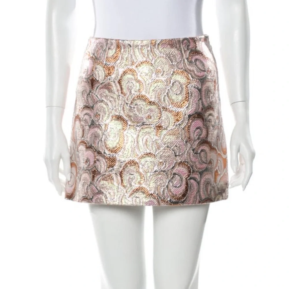 Miu Miu printed mini skirt